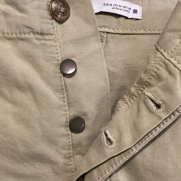 NWT Zara Cargo Khaki Pants Sz M - Picture 8 of 15